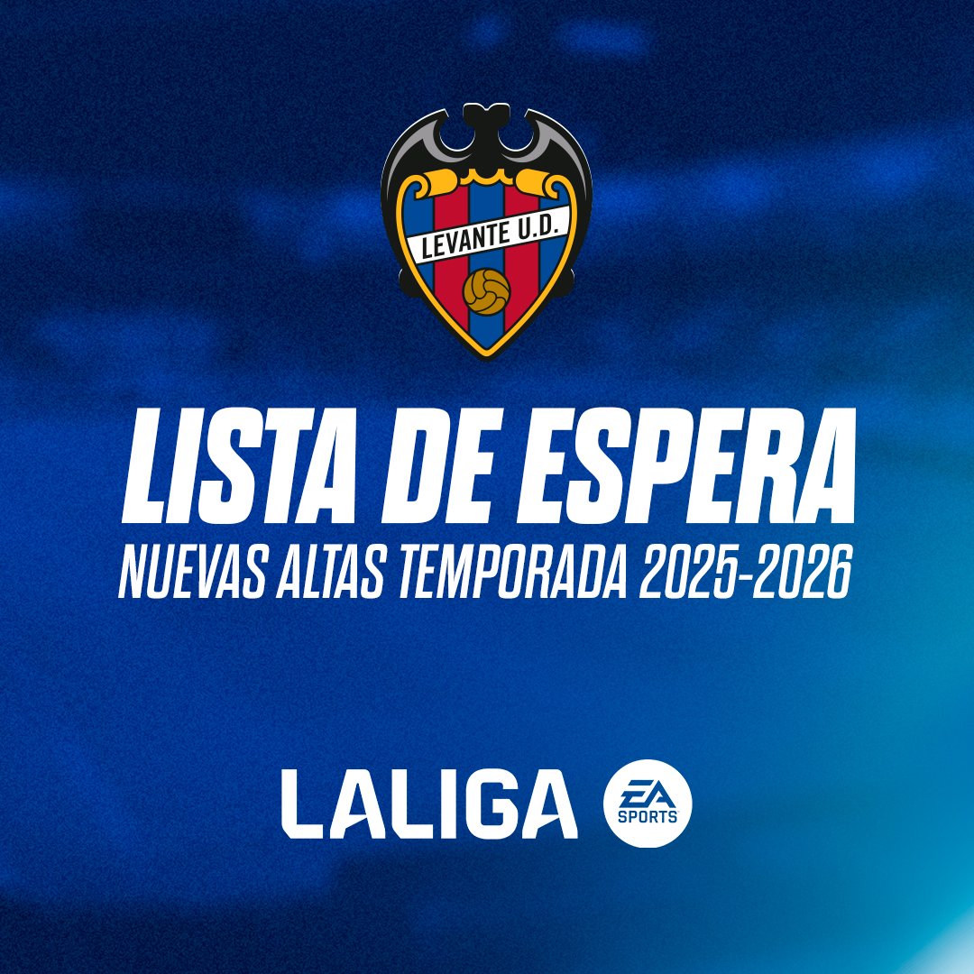 Lista de espera nuevos ABONADOS Levante UD